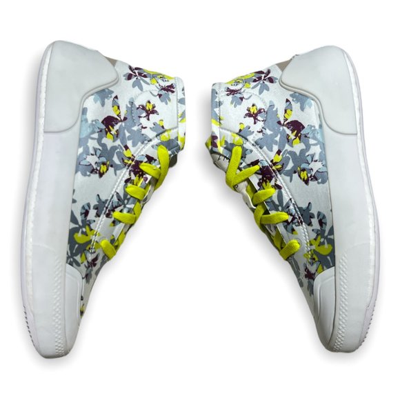 Adidas Stella McCartney Treino Floral Hightop Sneakers Yellowfy1180 Size 6 NWT - Picture 12 of 14